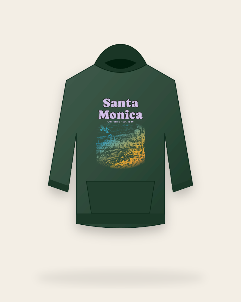 Santa Monica Pier Ferris Wheel Hooded Sweatshirt