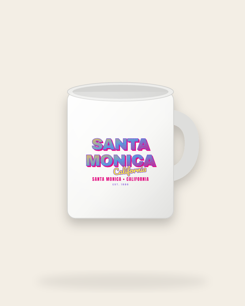Santa Monica Music TV Ceramic Mug 11oz