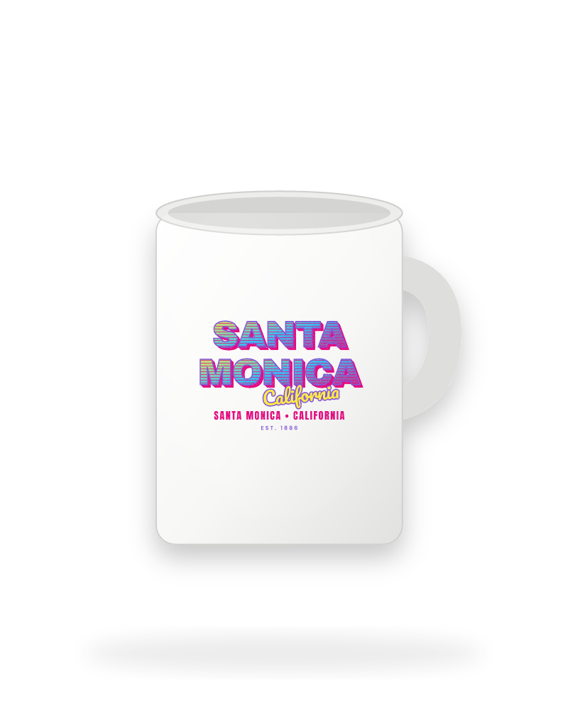 Santa Monica Music TV Ceramic Mug 15oz