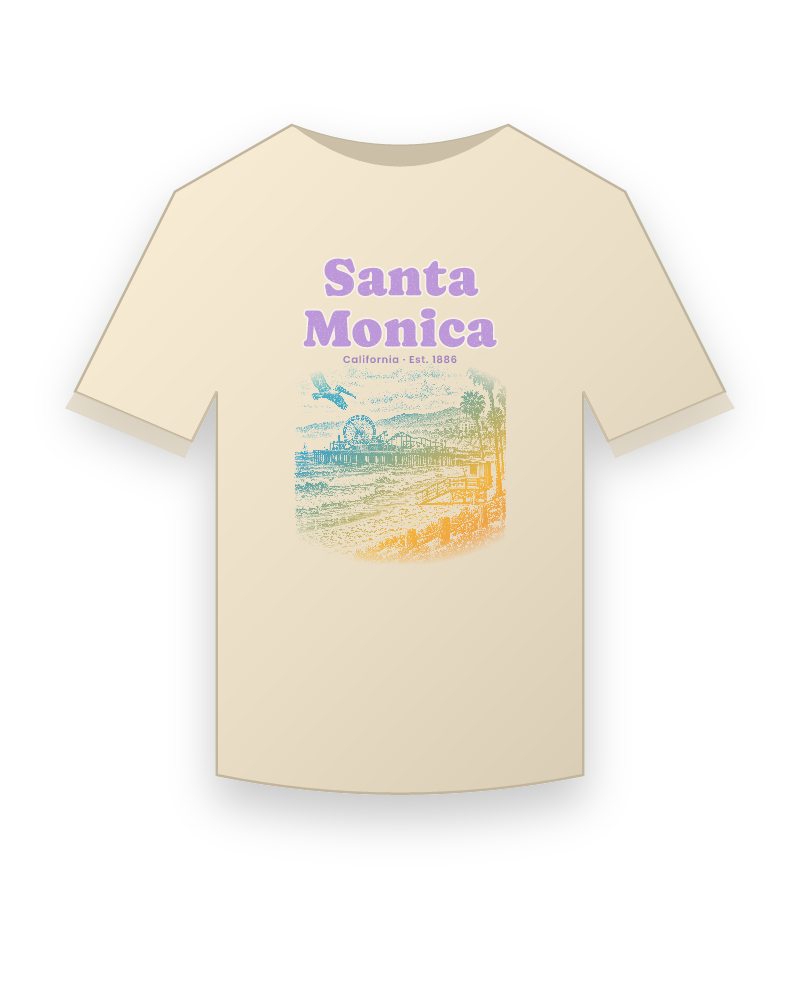 Santa Monica Pier Ferris Wheel Classic Tee