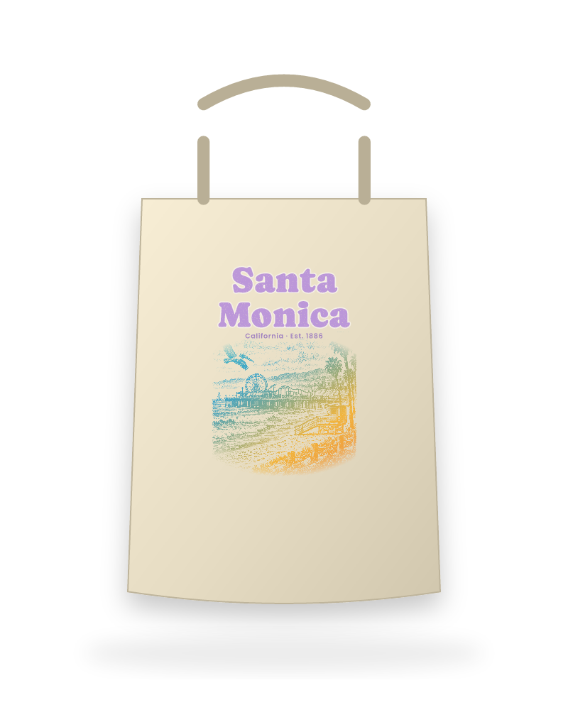 Santa Monica Pier Ferris Wheel Canvas Tote