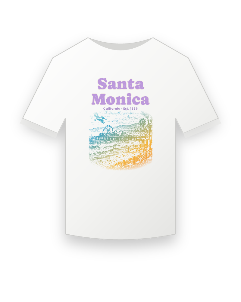 Santa Monica Pier Ferris Wheel Youth Tee
