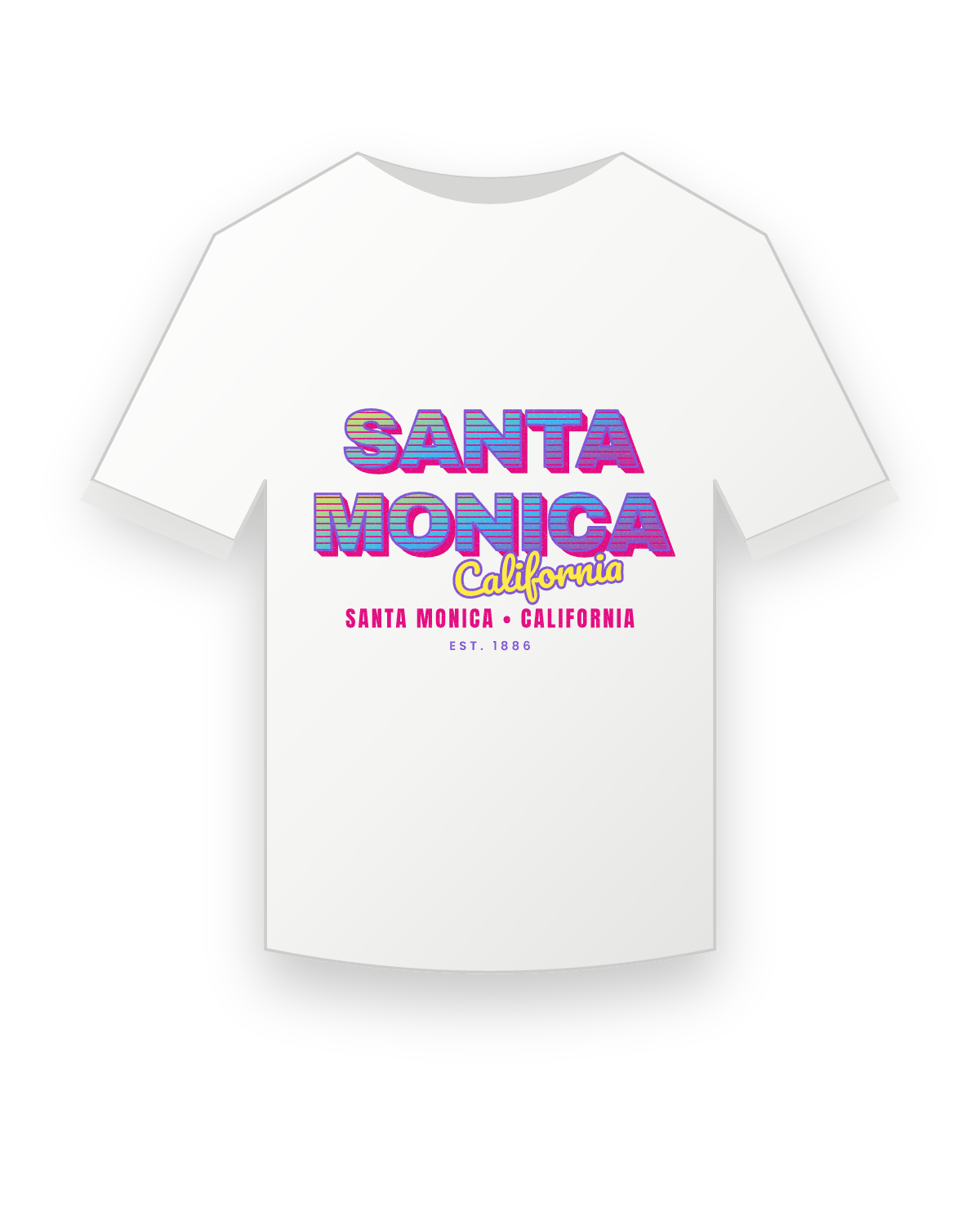 Santa Monica Music TV Youth Tee in White