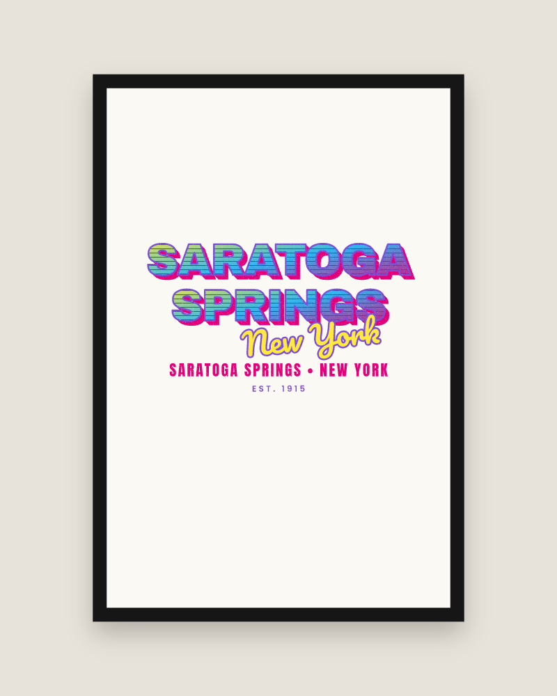 Saratoga Springs Music TV Matte Poster