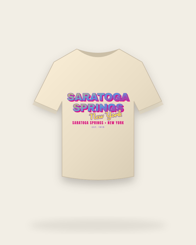 Saratoga Springs Music TV Organic Cotton Tee