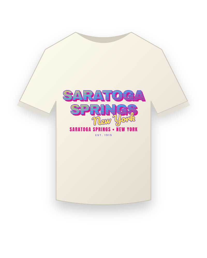 Saratoga Springs Music TV Vintage Wash Tee