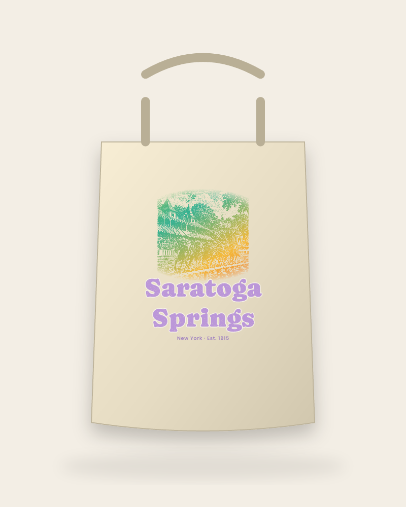 Saratoga Springs Homestretch Canvas Tote