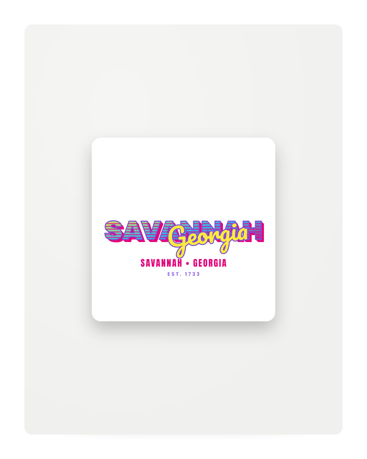 Savannah Music TV Fridge Magnet in White