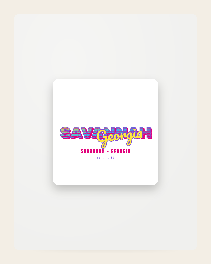 Savannah Music TV Fridge Magnet