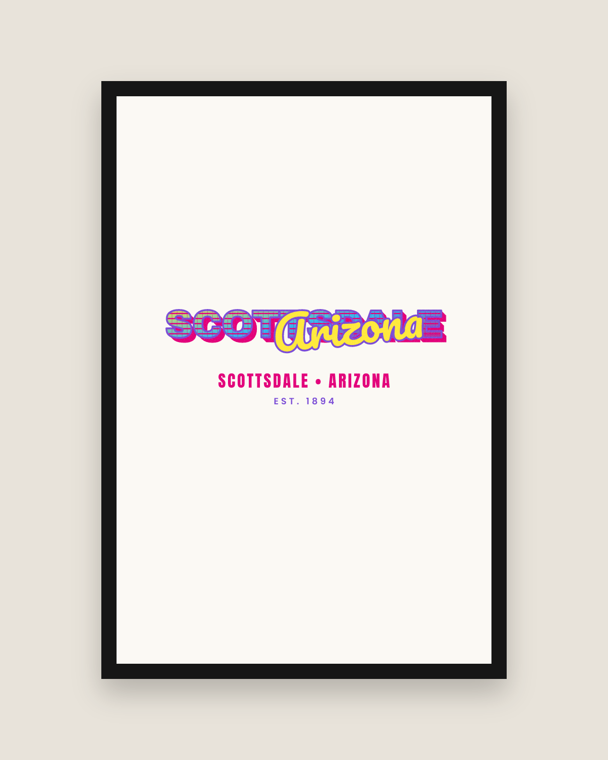 Scottsdale Music TV Matte Poster in White