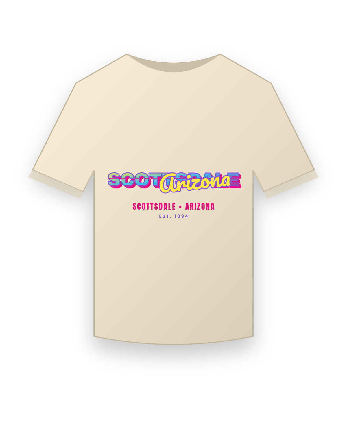 Scottsdale Music TV Classic Tee in Natural