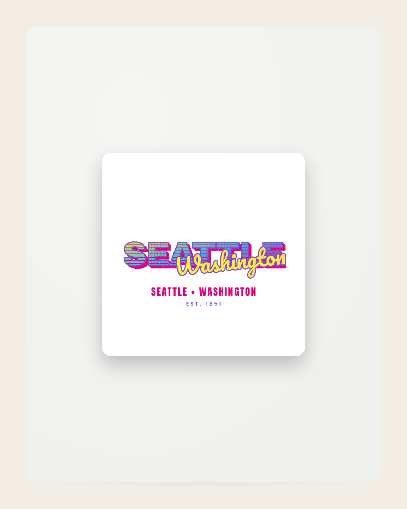 Seattle Music TV Fridge Magnet