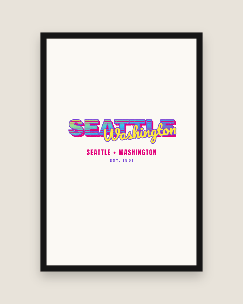 Seattle Music TV Matte Poster