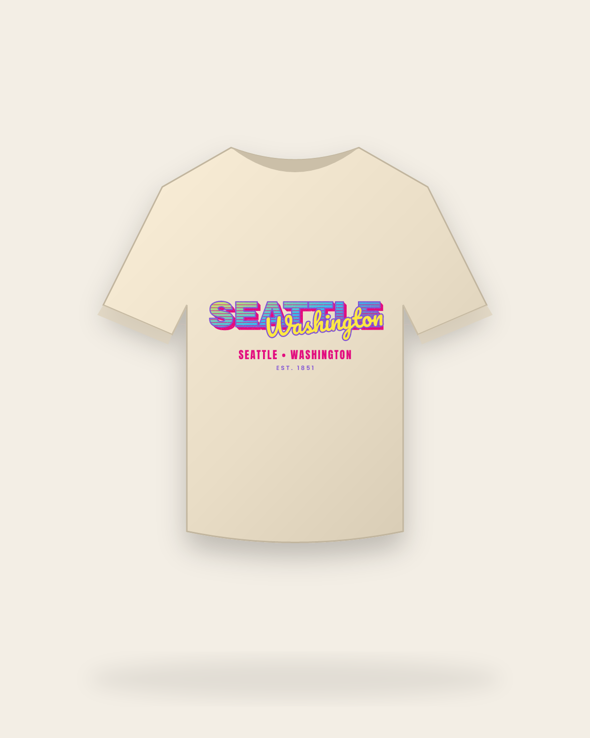 Seattle Music TV Classic Tee in Natural