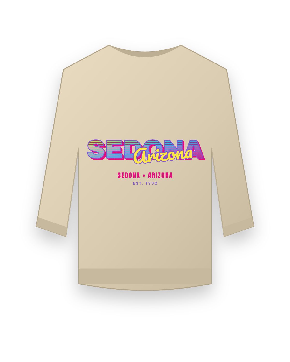 Sedona Music TV Crewneck Sweatshirt in Sand