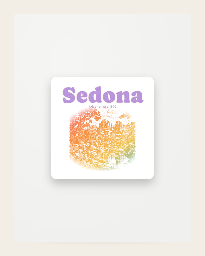 Sedona Cathedral Rock Fridge Magnet