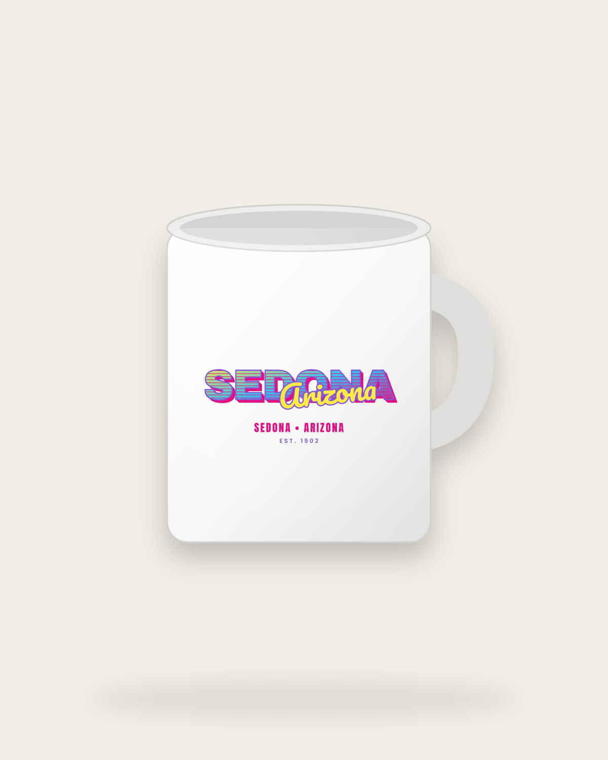 Sedona Music TV Ceramic Mug 11oz in White
