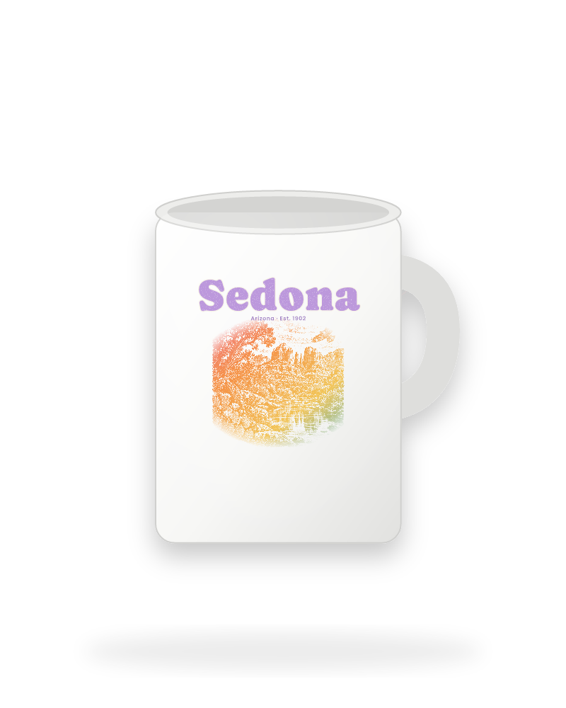 Sedona Cathedral Rock Ceramic Mug 15oz