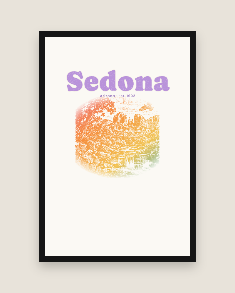 Sedona Cathedral Rock Matte Poster