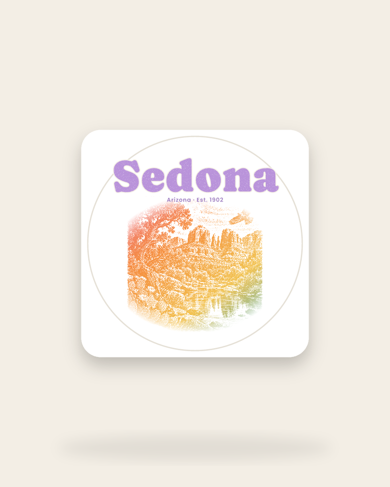 Sedona Cathedral Rock Kiss-Cut Sticker