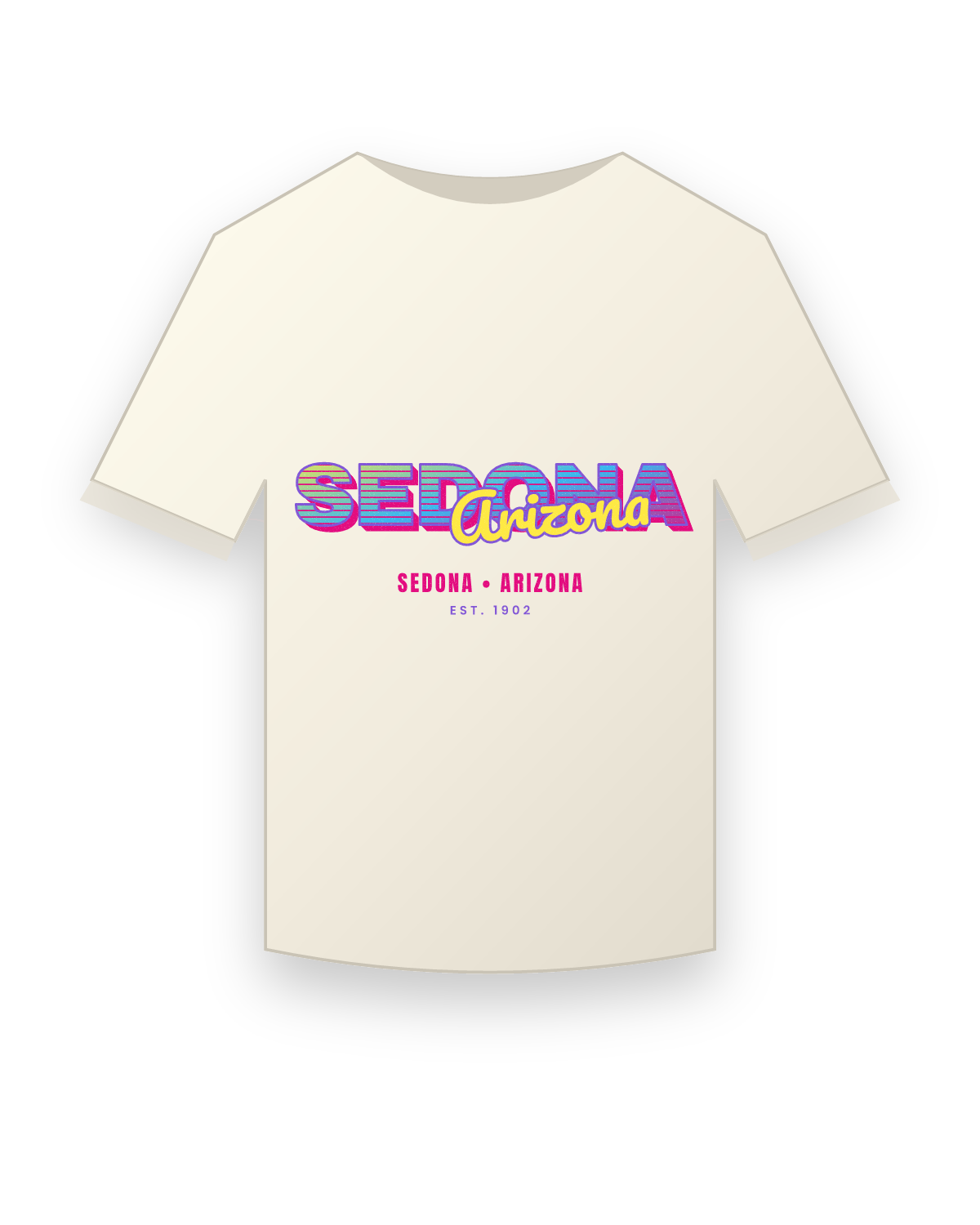 Sedona Music TV Vintage Wash Tee in Ivory