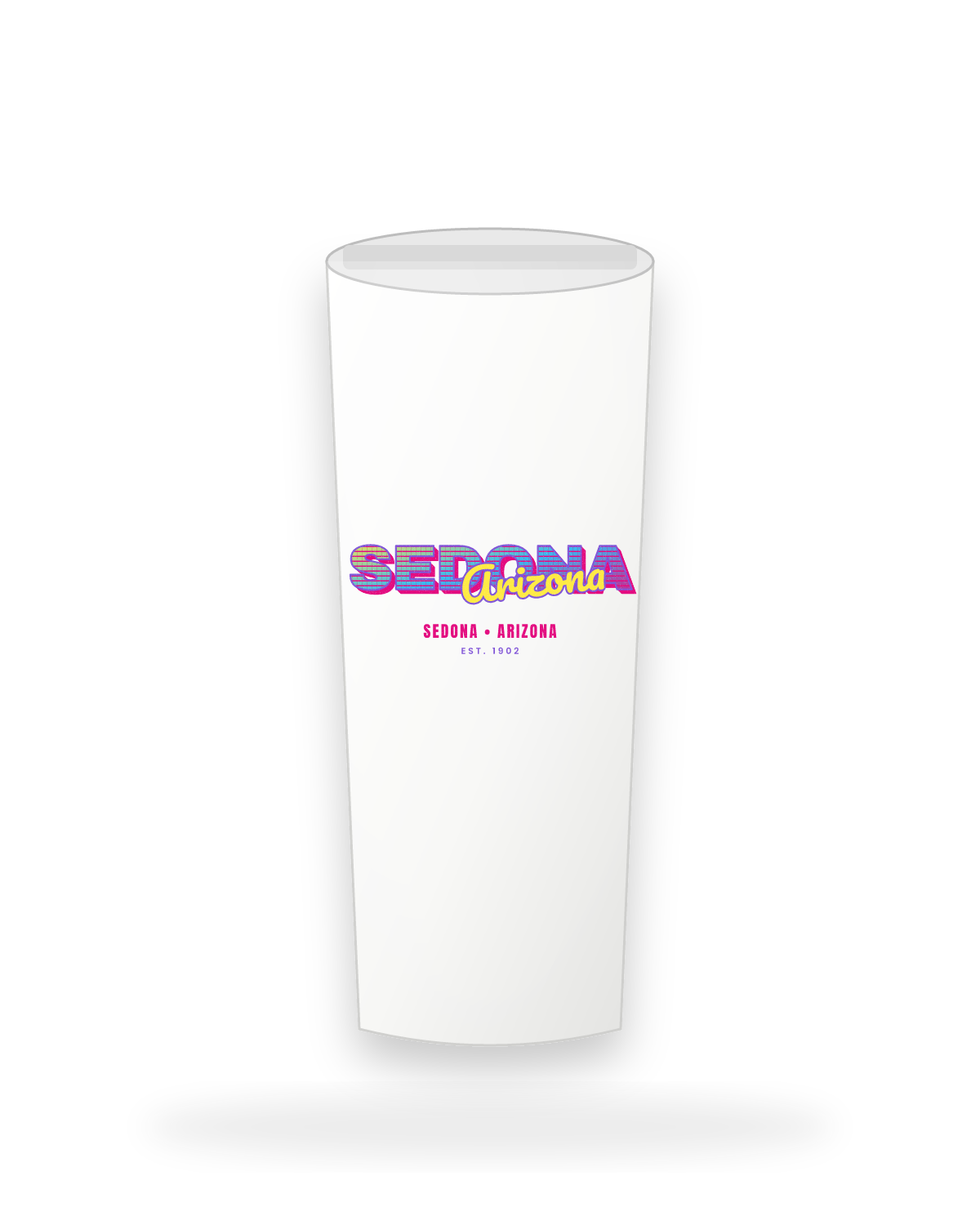 Sedona Music TV Insulated Tumbler 20oz in White