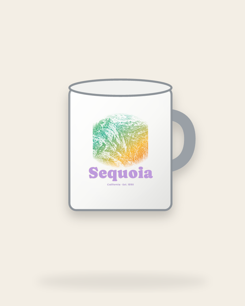Sequoia Moro Rock Enamel Camp Mug