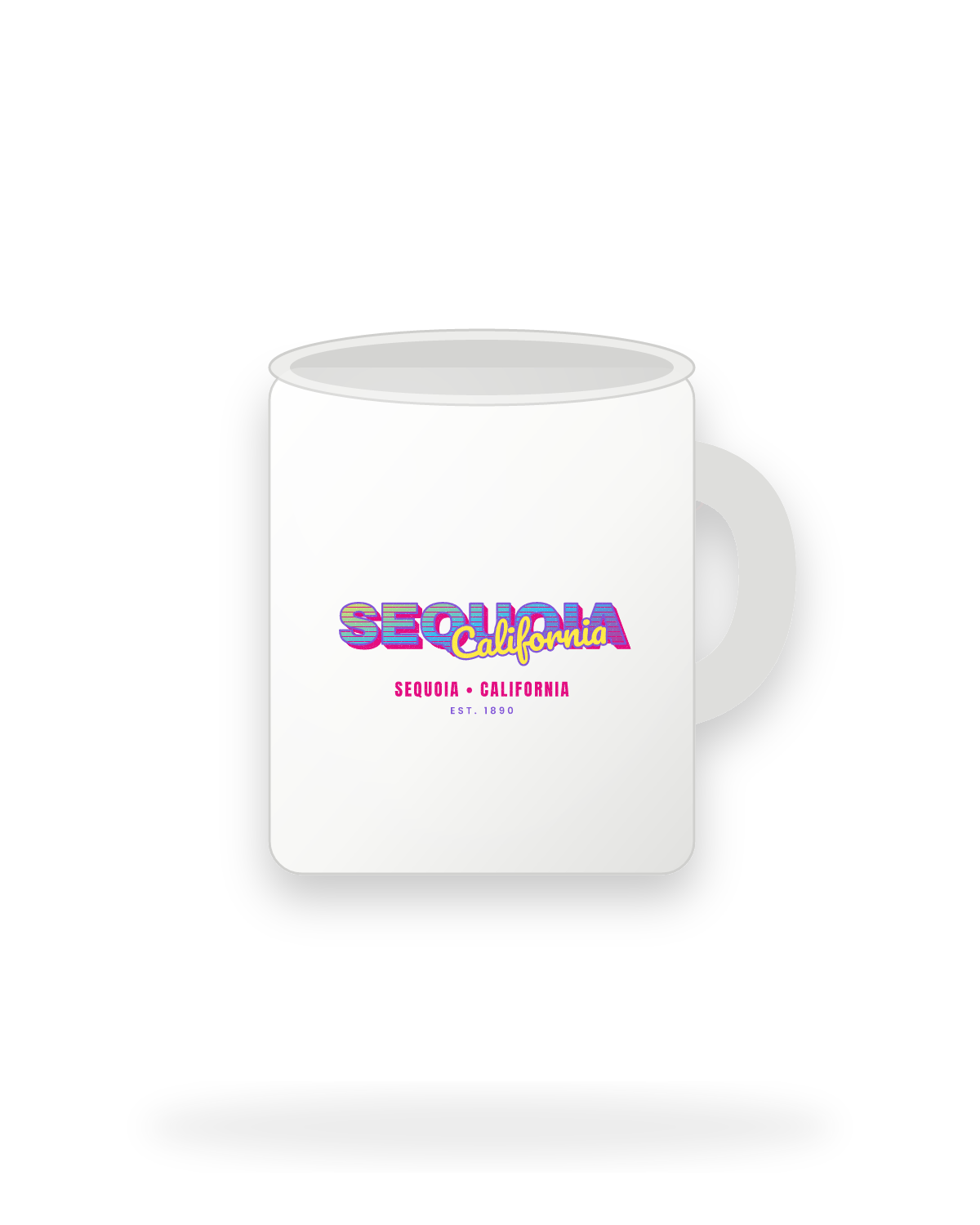 Sequoia Music TV Ceramic Mug 11oz in White