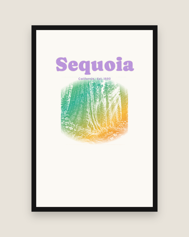 Sequoia Giant Forest Matte Poster