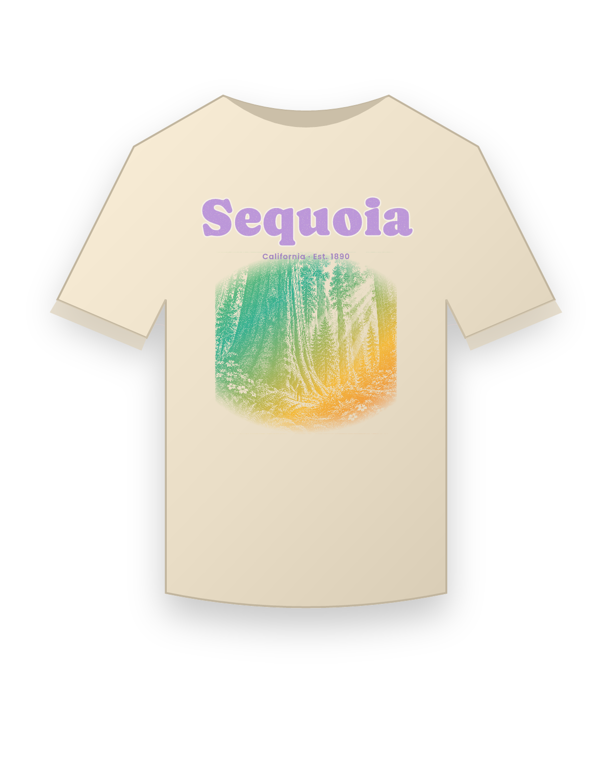 Sequoia Giant Forest Classic Tee in Natural