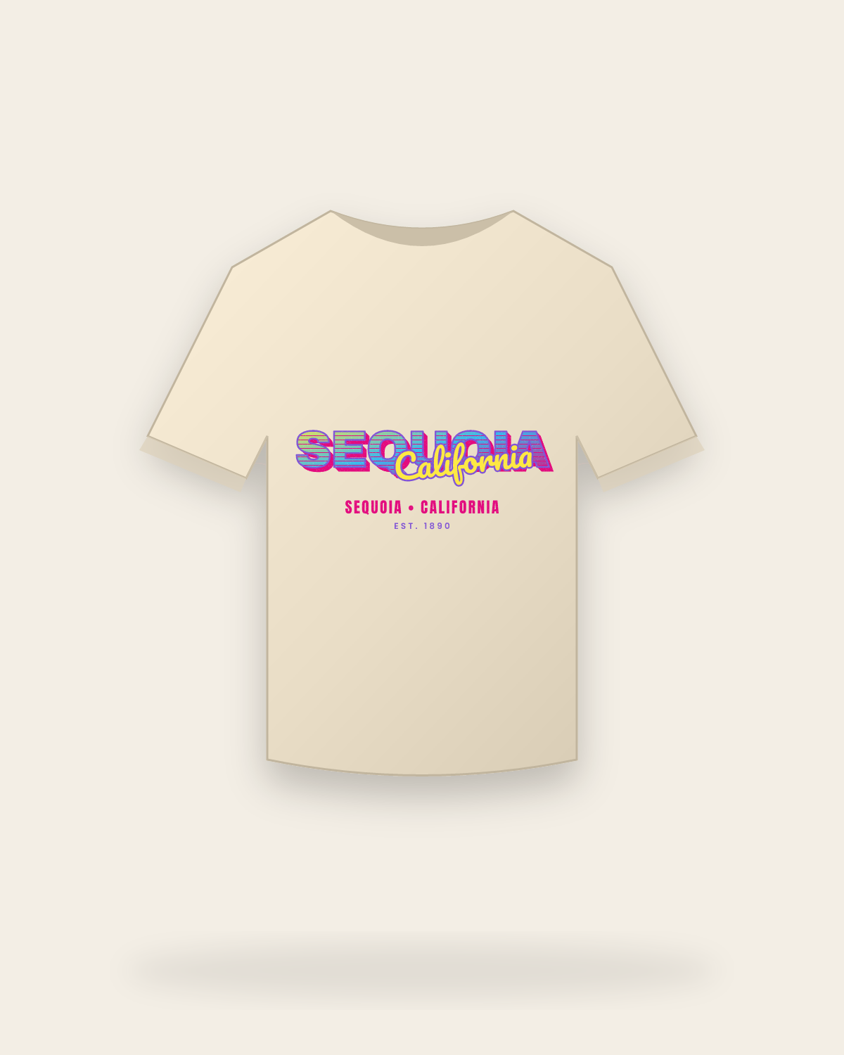 Sequoia Music TV Classic Tee in Natural