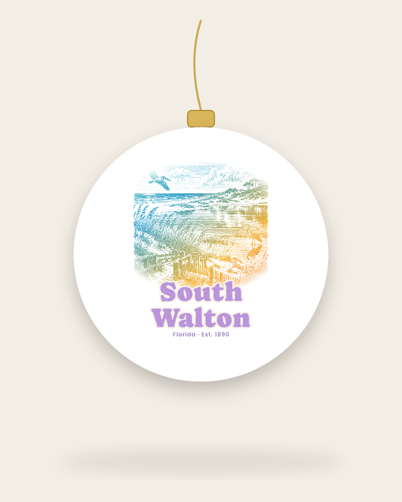 South Walton Dune Lake Ceramic Ornament