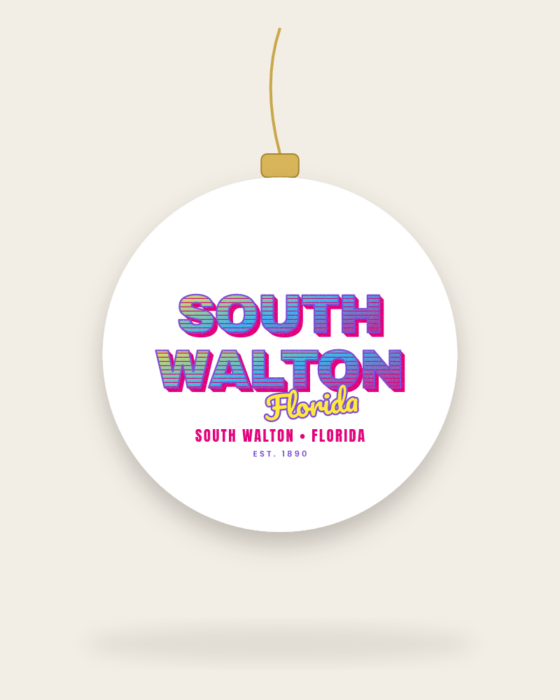 South Walton Music TV Ceramic Ornament