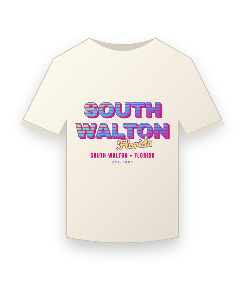 South Walton Music TV Vintage Wash Tee