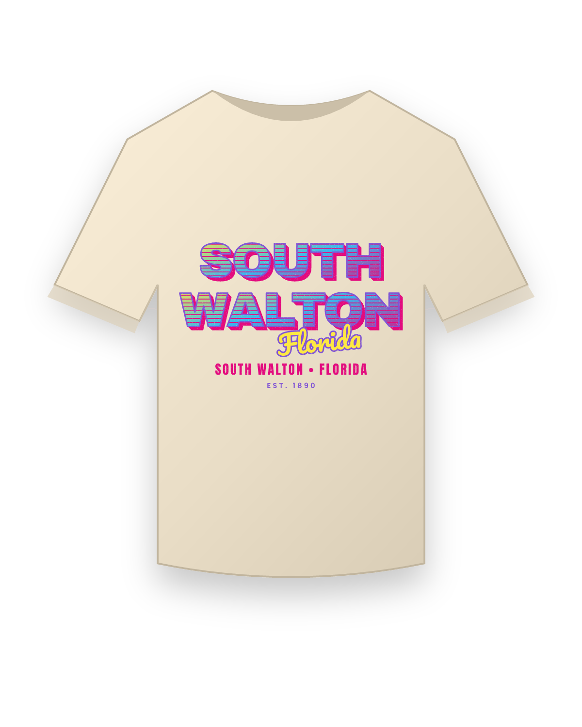 South Walton Music TV Classic Tee in Natural