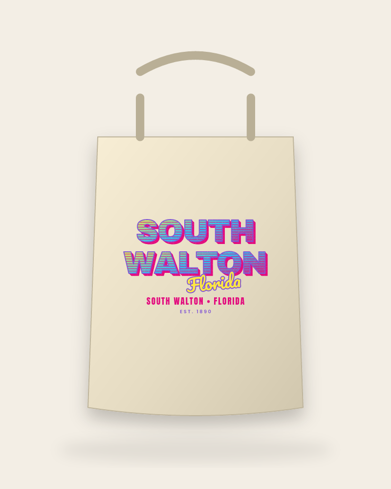 South Walton Music TV Canvas Tote