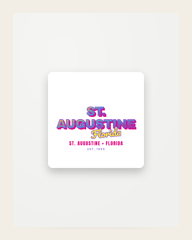 St. Augustine Music TV Fridge Magnet