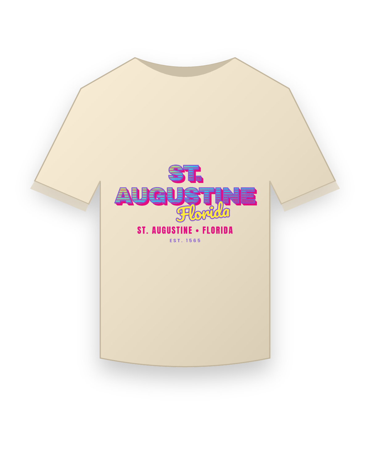 St. Augustine Music TV Organic Cotton Tee in Natural