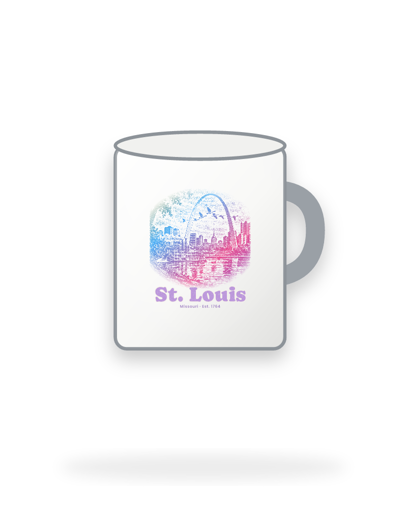 St. Louis Gateway Arch Enamel Camp Mug