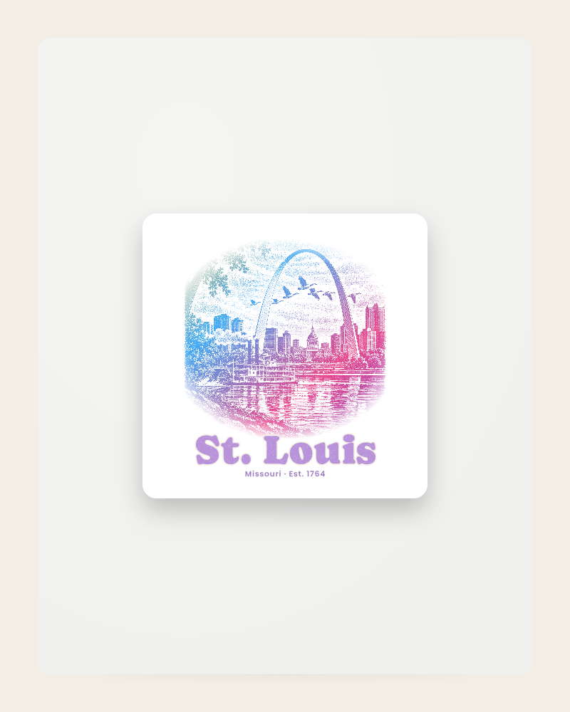 St. Louis Gateway Arch Fridge Magnet