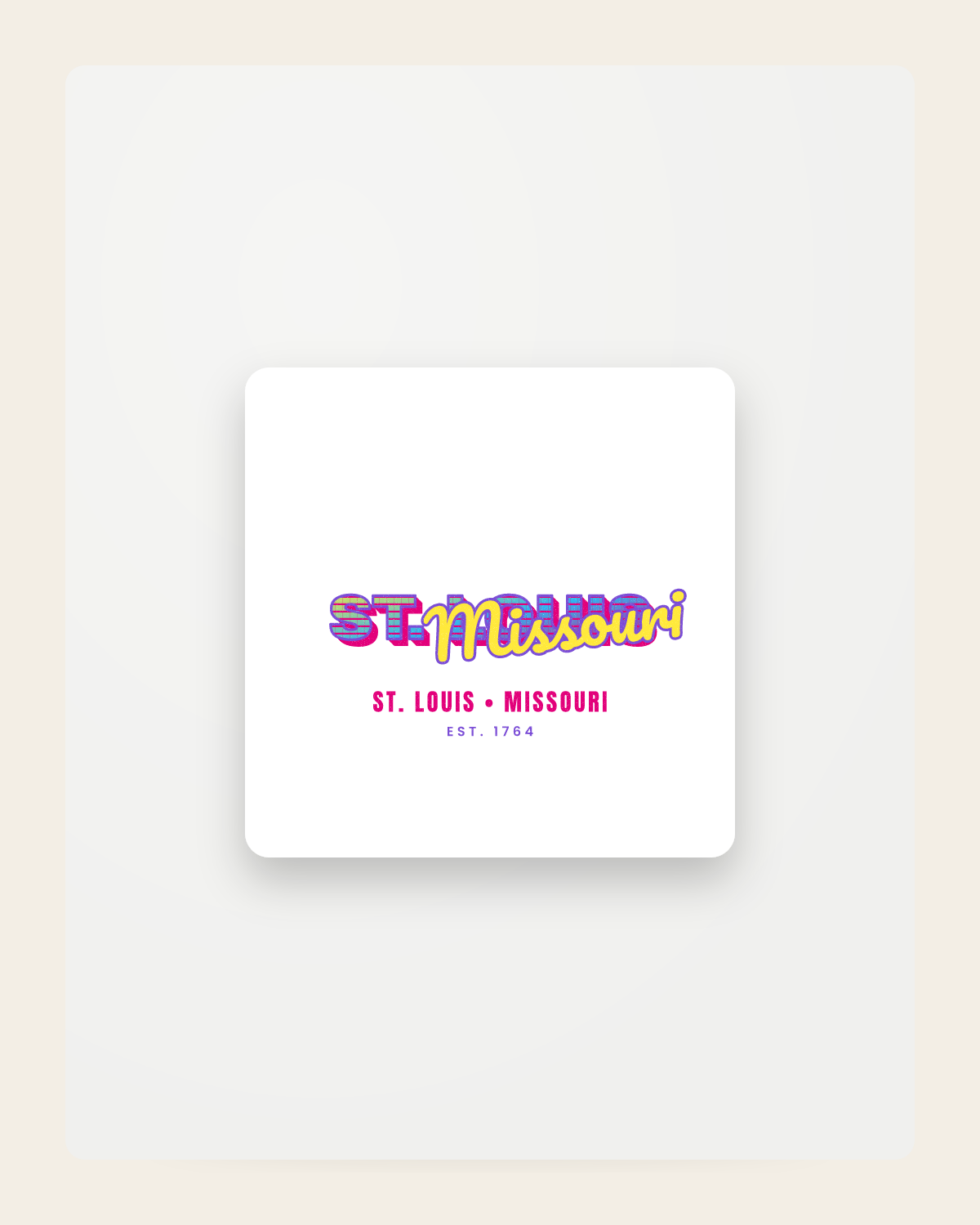 St. Louis Music TV Fridge Magnet in White