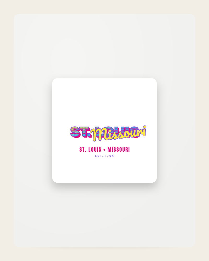 St. Louis Music TV Fridge Magnet