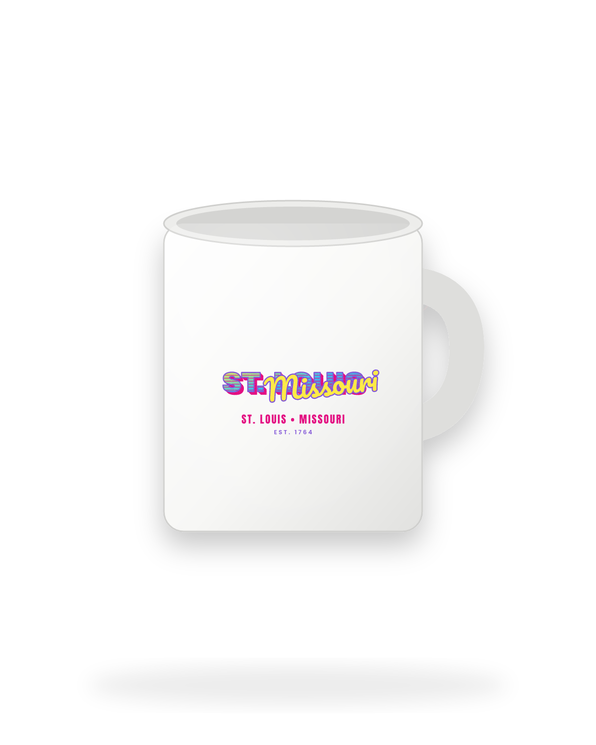 St. Louis Music TV Ceramic Mug 11oz in White