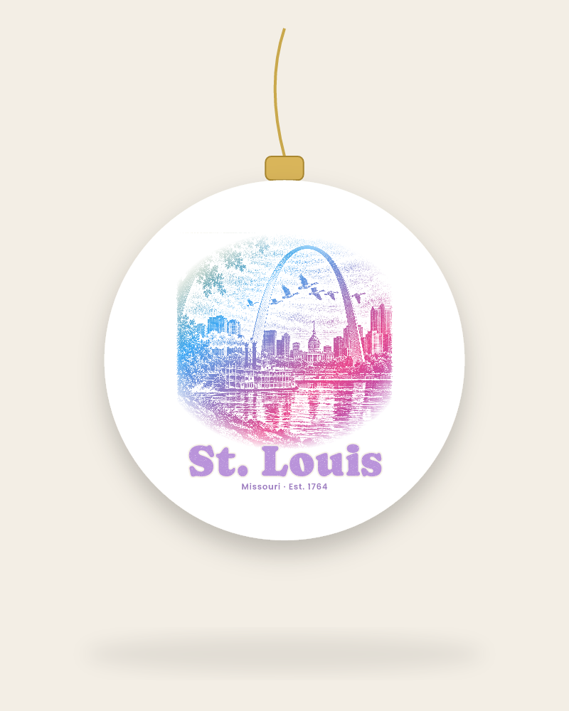 St. Louis Gateway Arch Ceramic Ornament