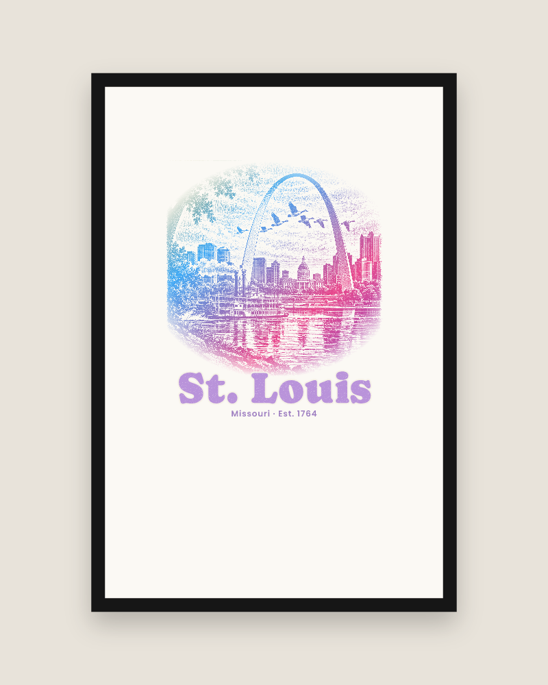 St. Louis Gateway Arch Matte Poster