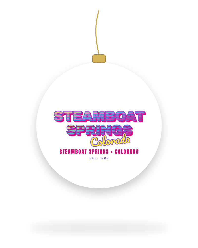 Steamboat Springs Music TV Ceramic Ornament