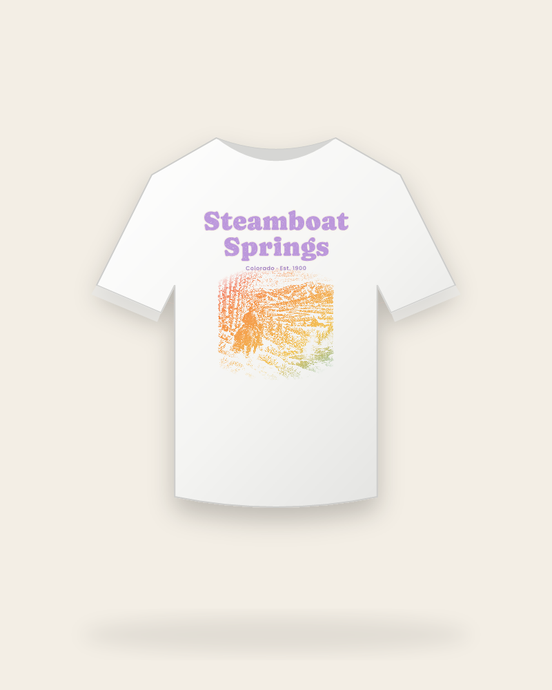 Steamboat Springs Cowboy Powder Youth Tee