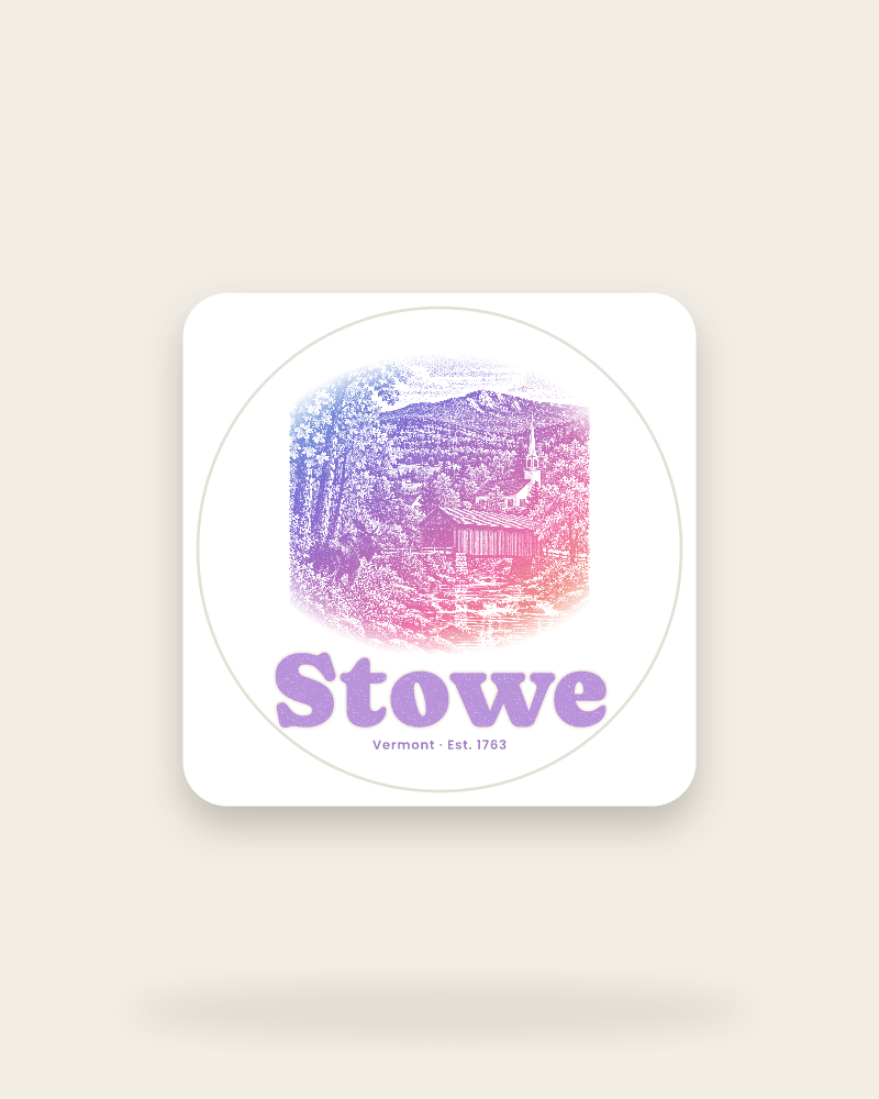 Stowe Covered Bridge Kiss-Cut Sticker