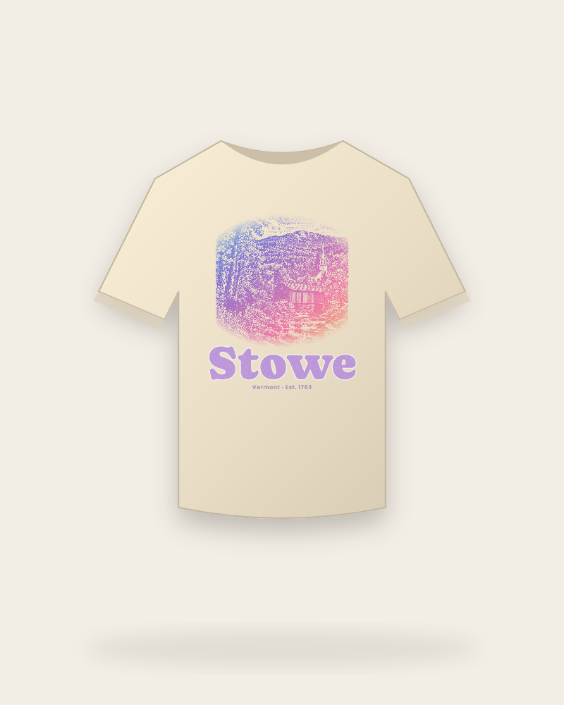 Stowe Covered Bridge Organic Cotton Tee