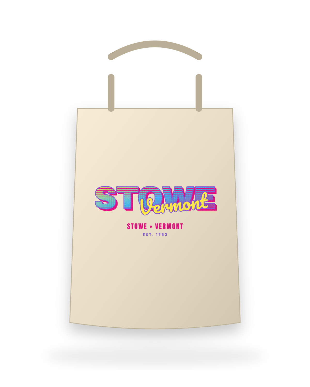 Stowe Music TV Canvas Tote in Beige